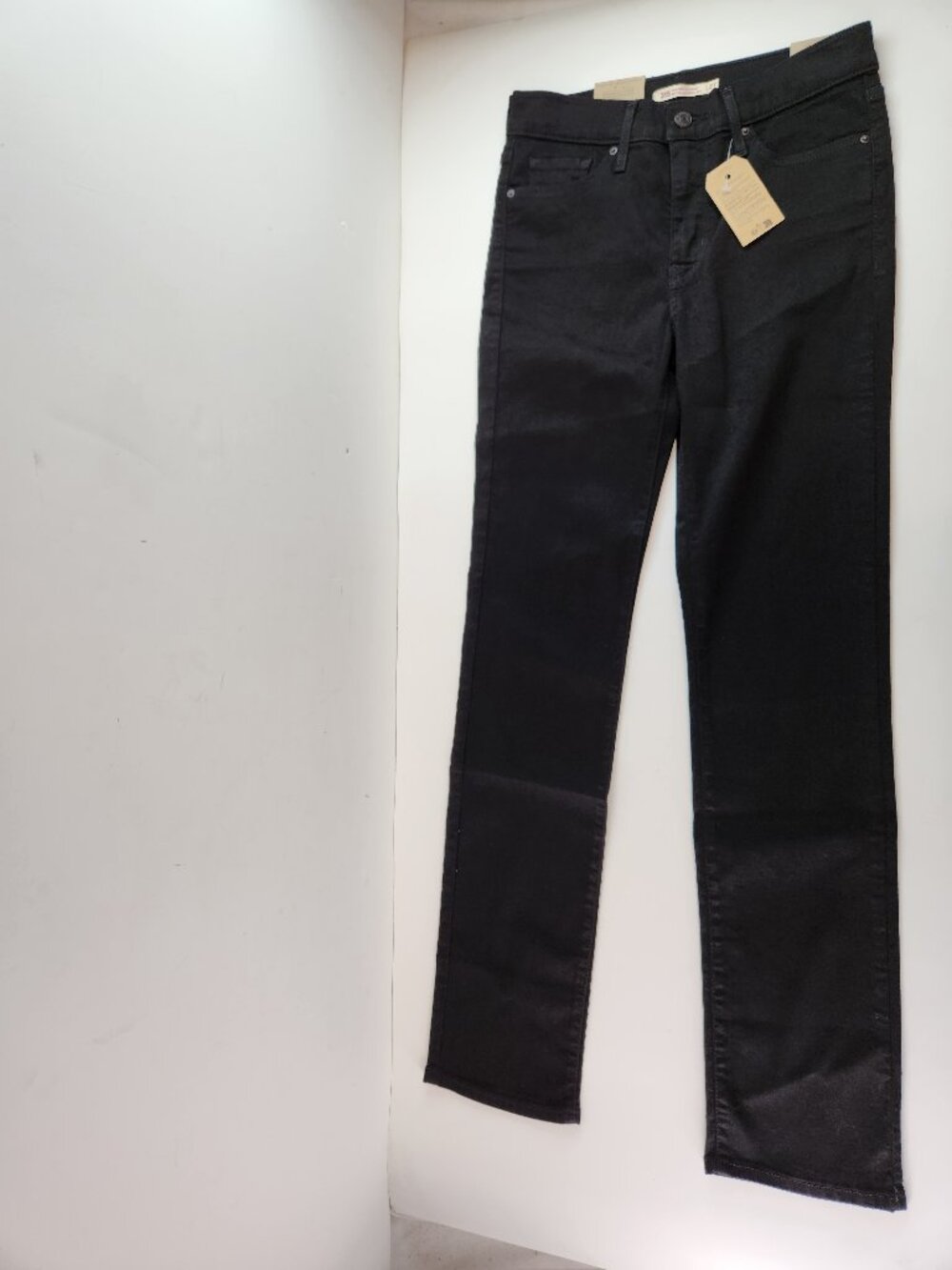 Levi's 315 Shaping Bootcut Black Mid Rise Women's Jeans Denim Size 27 NWT